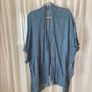 Vince Camuto Sheer Blue Cardigan